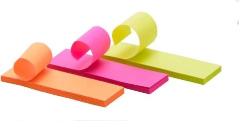 3A Post It Prompt 3 Colour 1"X3" - Pk Of 150