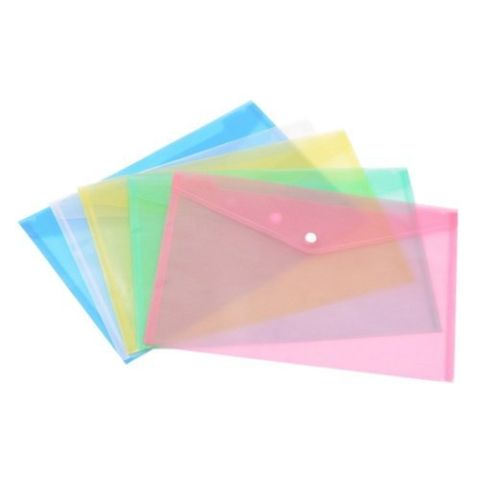 PLASTIC BUTTON FOLDER A4