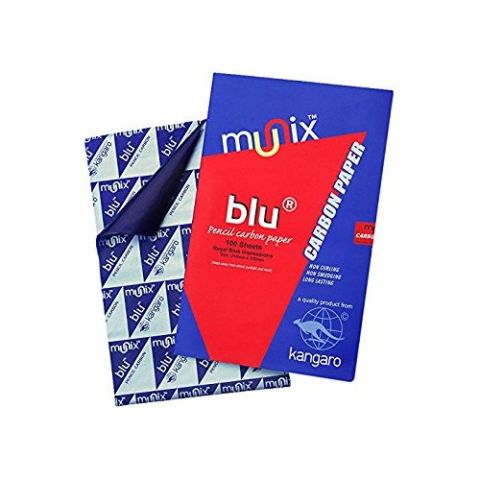 Kangaro Blue Carbon Paper, 210 MM x 330 MM, 100 Sheets/Pack