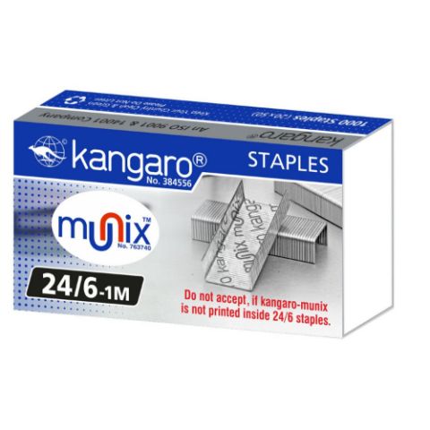 Kangaro 24/6 Stapler Pin - Pack Of 20
