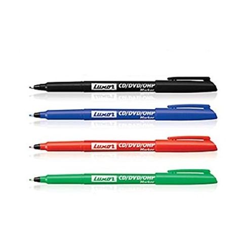 Luxor Cd /Dvd/ Ohp Marker Pens,Assorted Colours - Pack Of 5