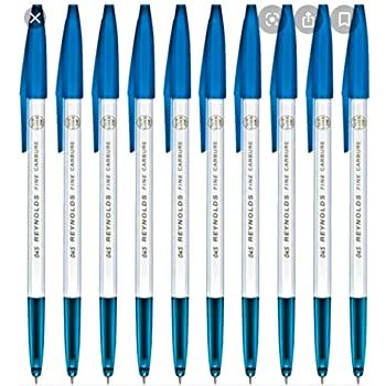 Reynolds 045 Fine Carbure Ball Pen Blue - Pk Of 10