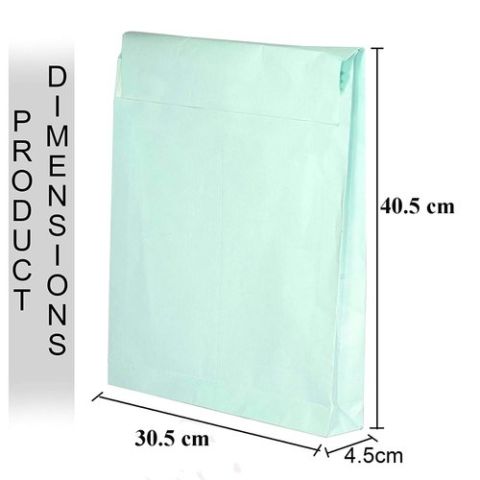A3 Size Self-Seal Green Envelopes - 2 Inch Gatewala (Box Type) Courier Cover